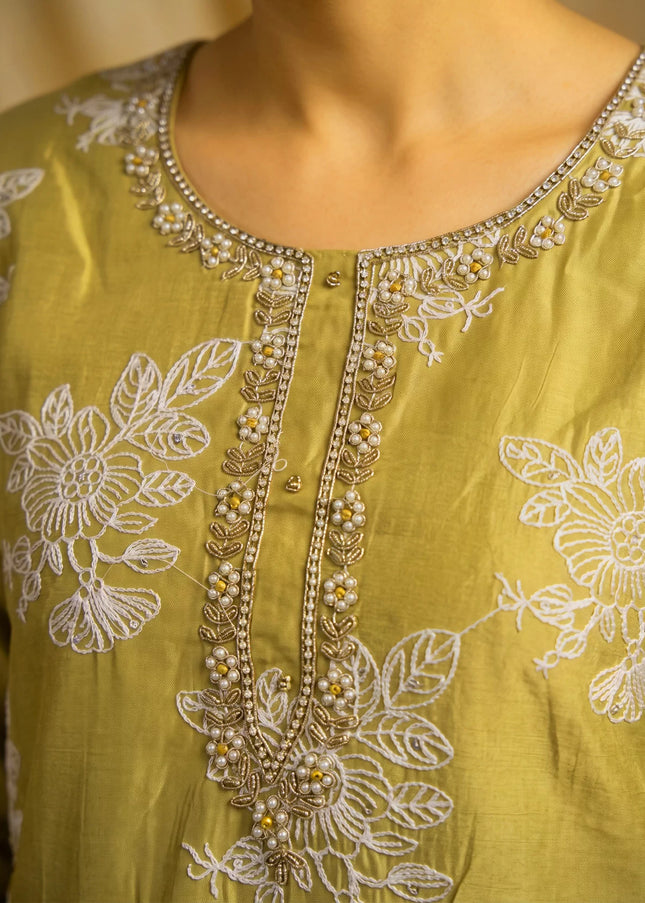 Cotton Silk Printed and Embroidered Pant Style Suit Series