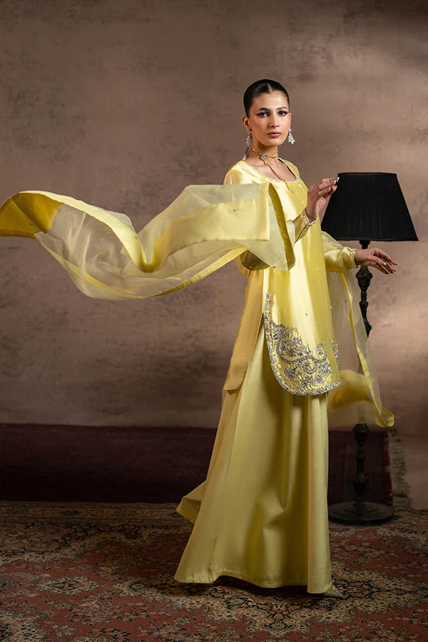 Farrukhzia | Fareesha - Lemon Yellow