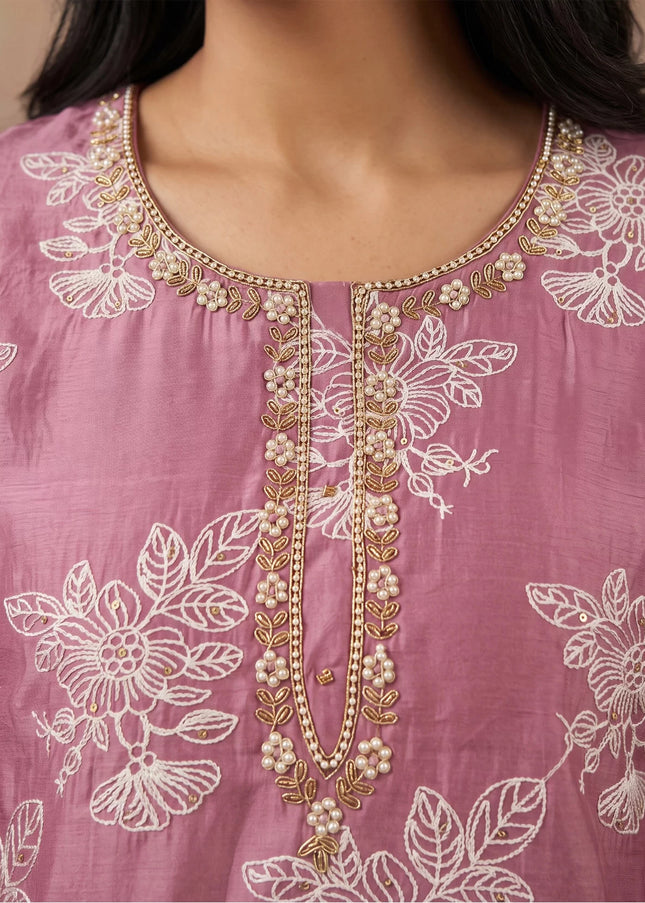 Cotton Silk Printed and Embroidered Pant Style Suit Series