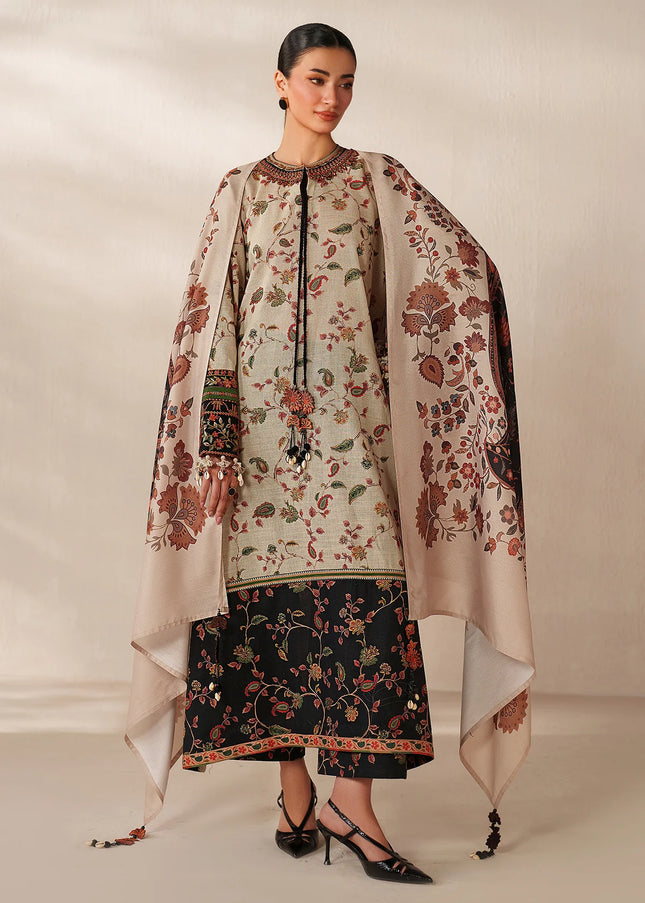 Baroque | Embroidered Khaddar UF-4356