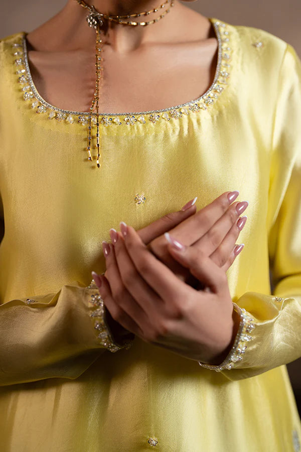 Farrukhzia | Fareesha - Lemon Yellow