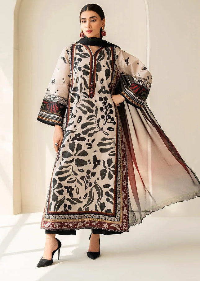 Baroque | Embroidered Printed Lawn UF-4199