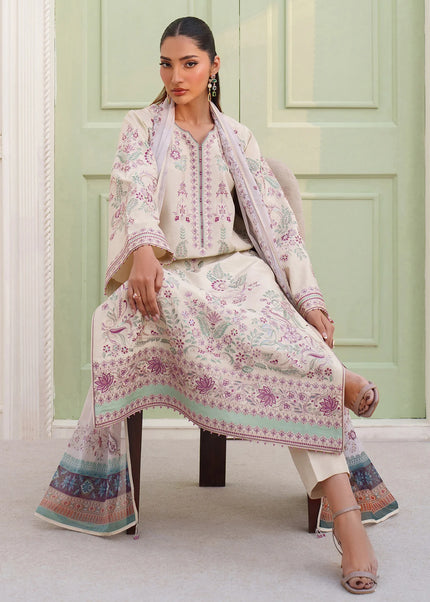 Baroque | Embroidered Raw Silk UF-4385