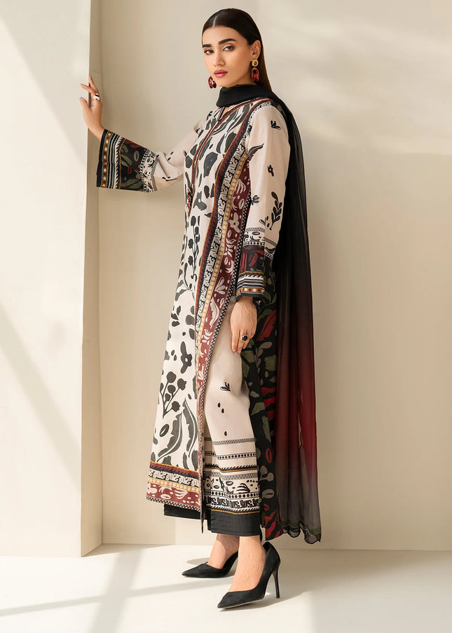 Baroque | Embroidered Printed Lawn UF-4199