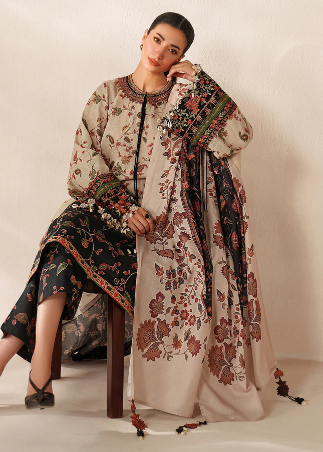 Baroque | Embroidered Khaddar UF-4356