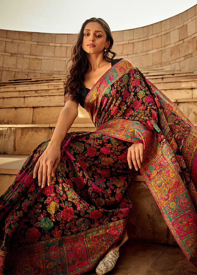 Kashmiri Handloom Weaved Saree