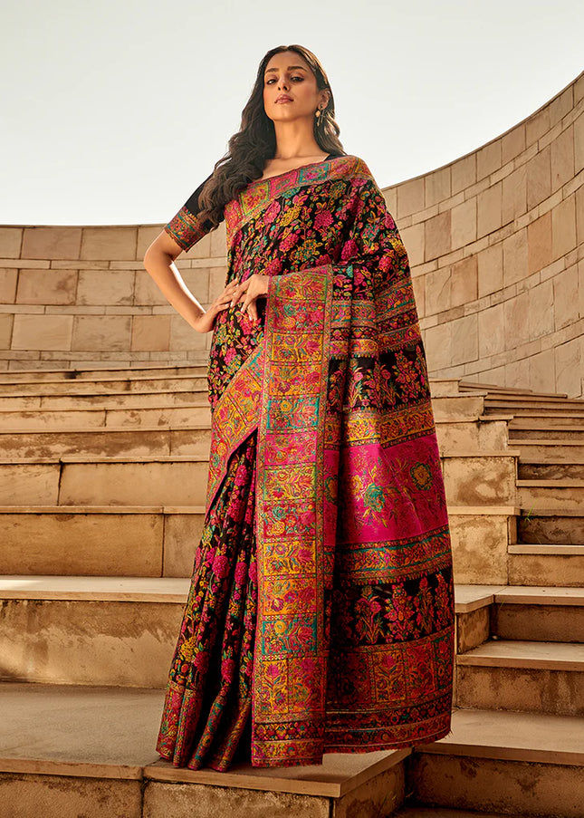 Kashmiri Handloom Weaved Saree