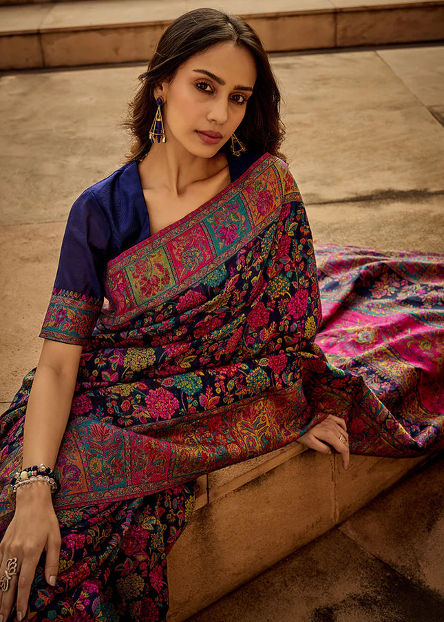 Kashmiri Handloom Weaved Saree