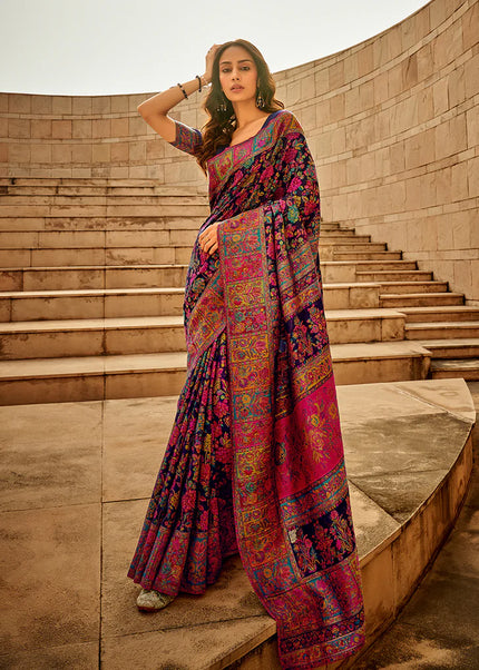 Kashmiri Handloom Weaved Saree