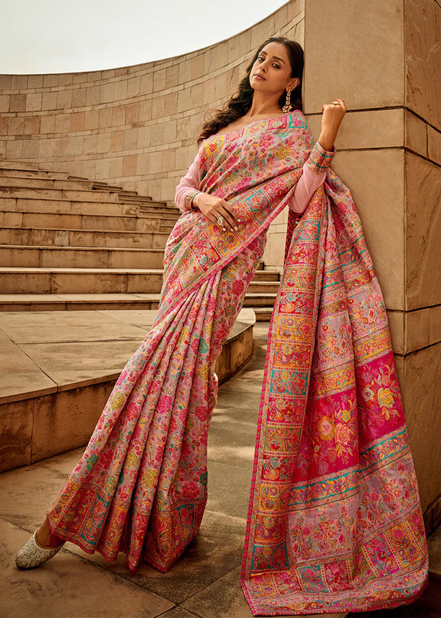 Kashmiri Handloom Weaved Saree