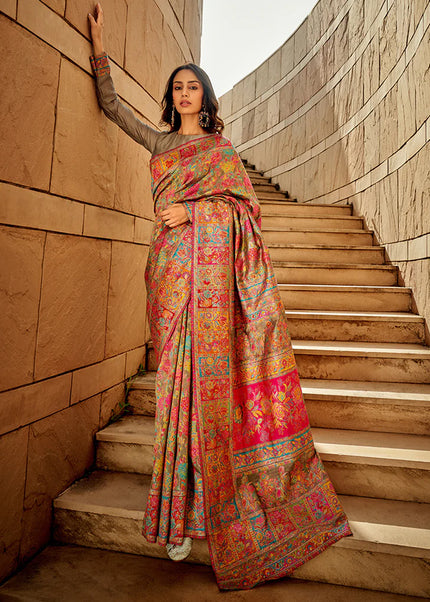 Kashmiri Handloom Weaved Saree