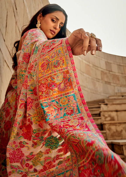 Kashmiri Handloom Weaved Saree