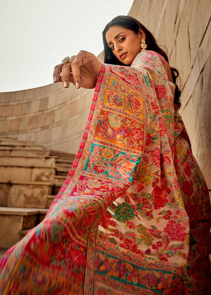 Kashmiri Handloom Weaved Saree