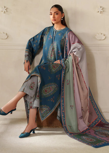 Baroque | Digital Printed Khaddar UF-4340