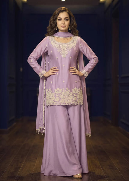 Chinnon Embroidered Sharara Suit Series