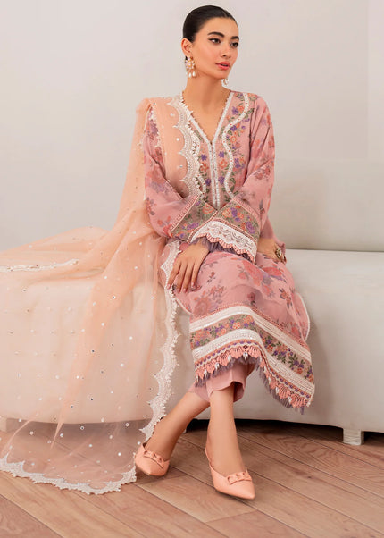 Baroque | Embroidered Chiffon UF-705