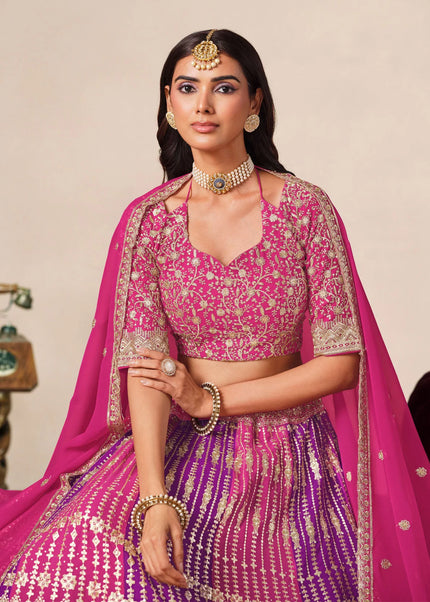 Georgette Embroidered Lehenga Choli Series