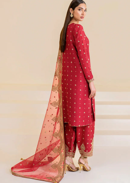 Jazmin | Premium Embroidered Raw Silk UR-7047