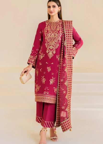 Jazmin | Premium Embroidered Raw Silk UR-7022