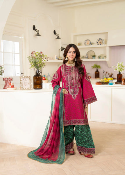 Karma | Flora - Cerise Pink