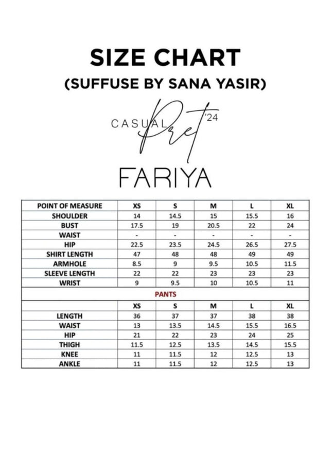 Suffuse | Casual Pret '24 - Fariya