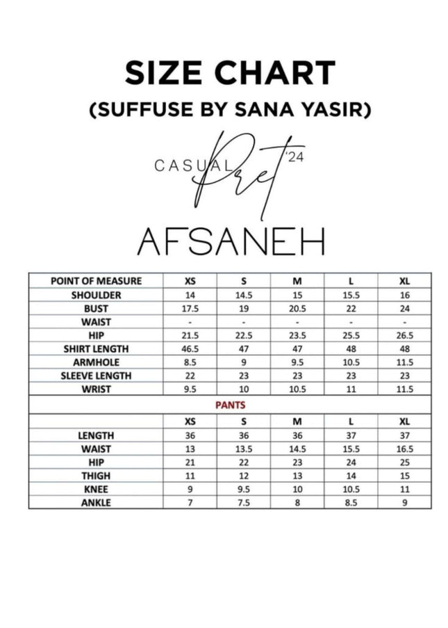 Suffuse | Casual Pret '24 - Afsaneh