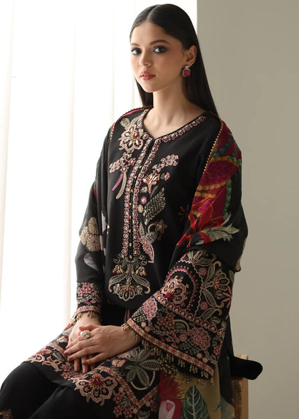 Baroque | Embroidered Raw Silk UF-4175