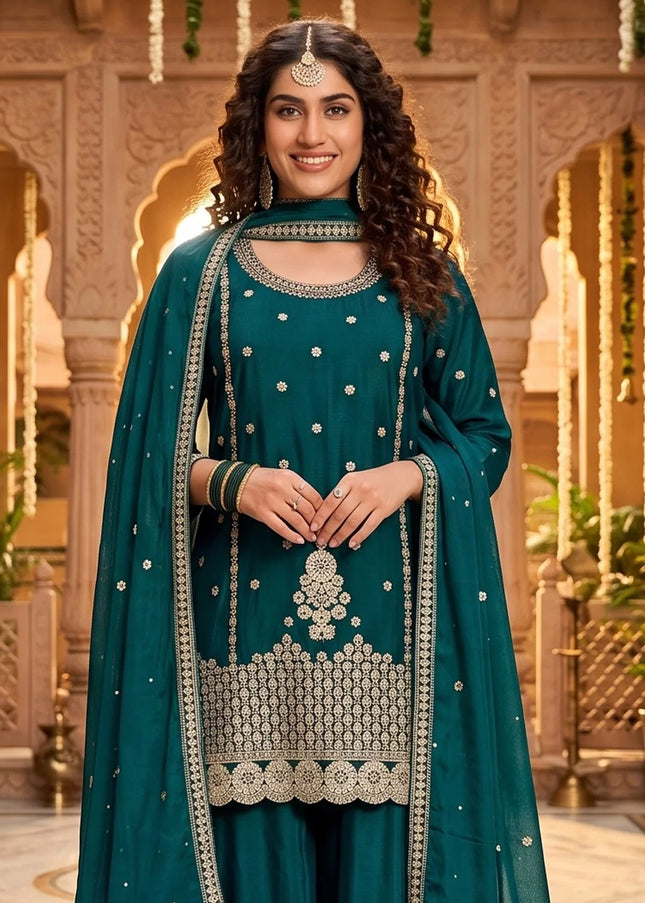 Chinnon Embroidered Palazzo Suit Series