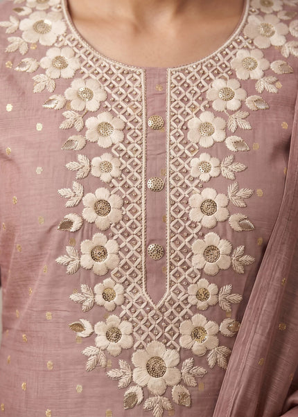 Modal Butti Cotton Printed and Embroidered Pant Style Suit Series