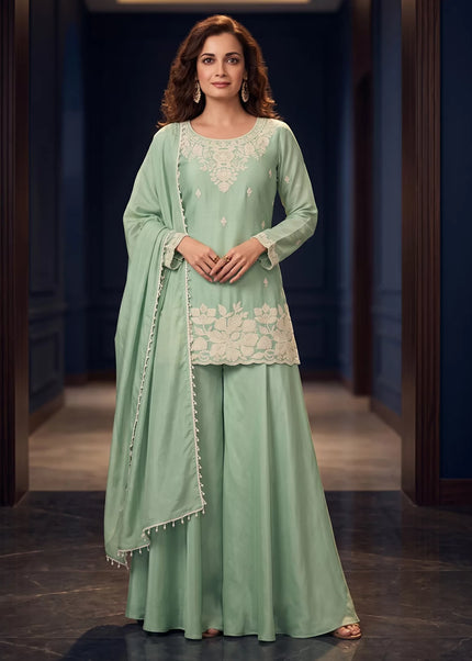 Chinnon Embroidered Sharara Suit Series