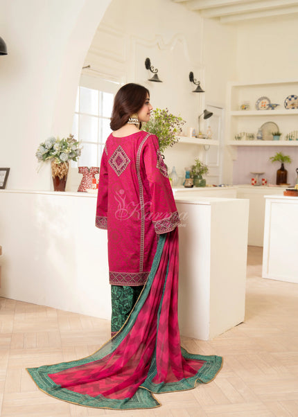 Karma | Flora - Cerise Pink