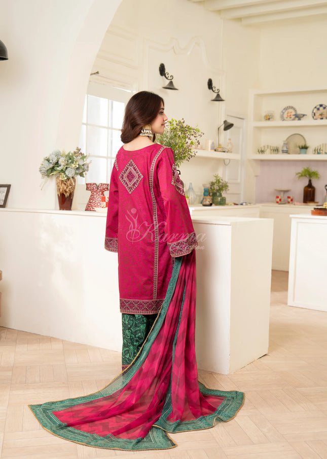 Karma | Flora - Cerise Pink