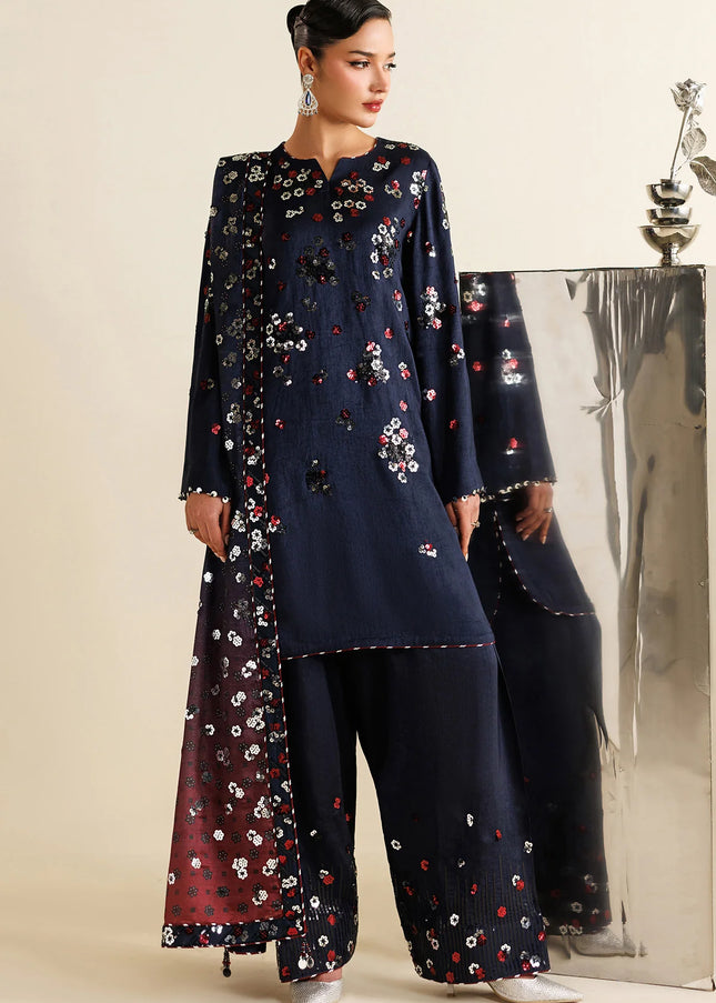 Jazmin | Embroidered Raw Silk UR-7064