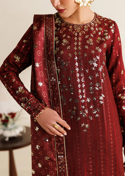 Jazmin | Embroidered Raw Silk UR-7070