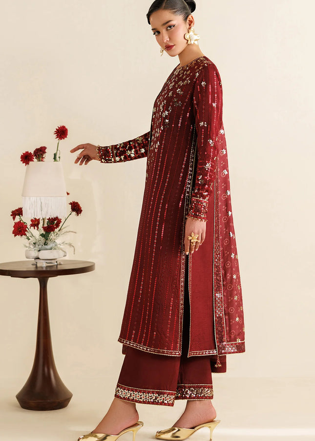 Jazmin | Embroidered Raw Silk UR-7070