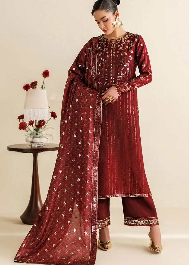 Jazmin | Embroidered Raw Silk UR-7070