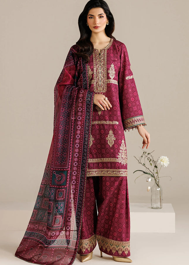 Jazmin | Embroidered Raw Silk UR-7074