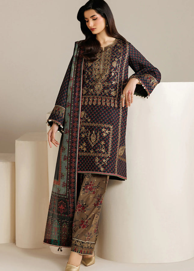 Jazmin | Embroidered Raw Silk UR-7078