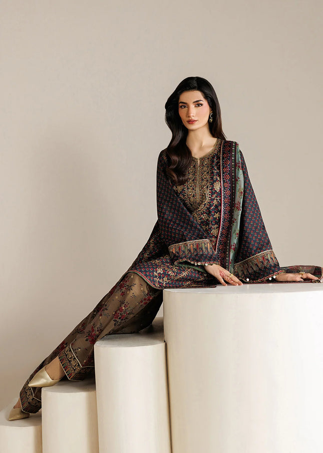 Jazmin | Embroidered Raw Silk UR-7078