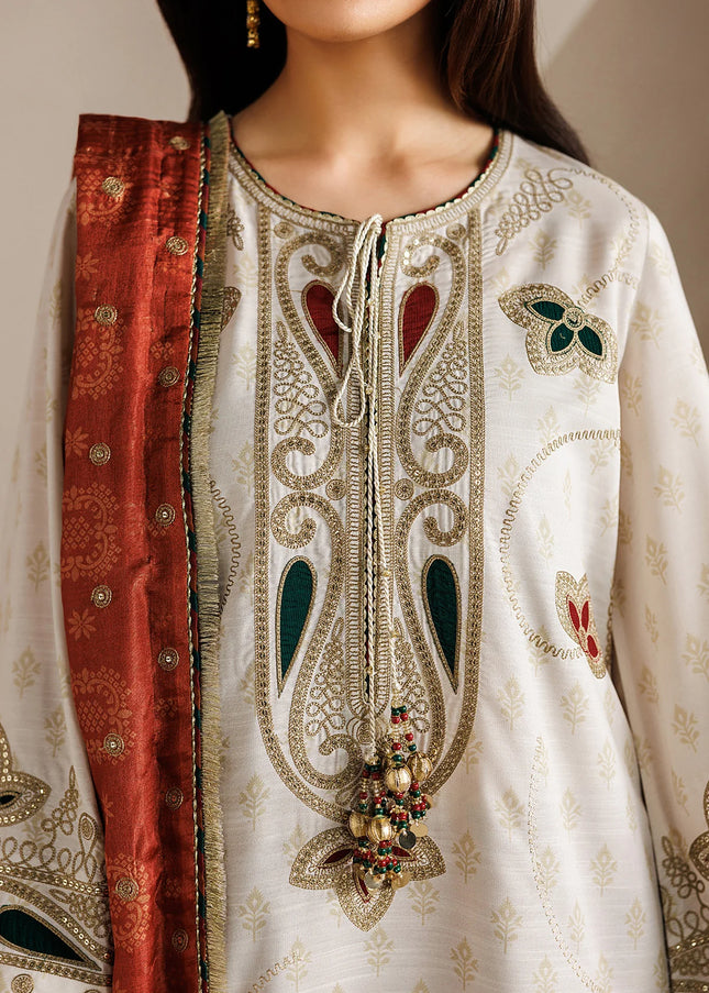Jazmin | Embroidered Raw Silk UR-7085