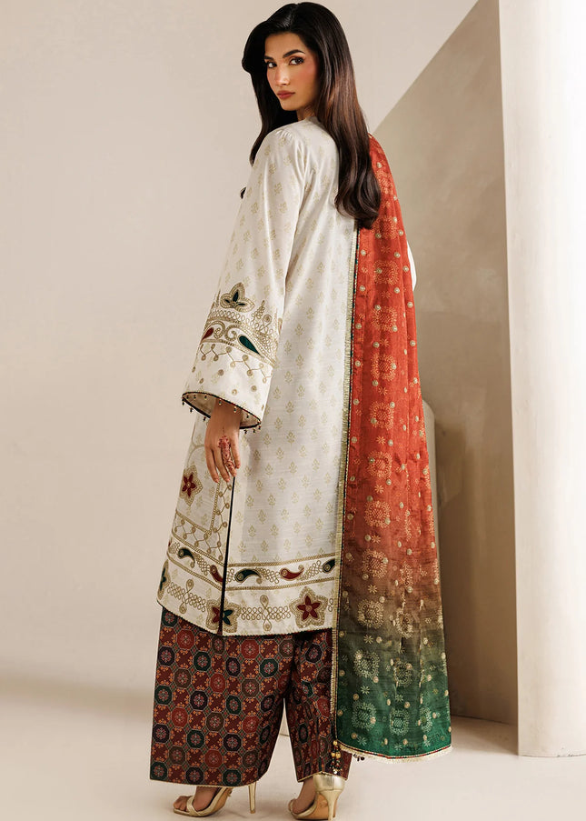 Jazmin | Embroidered Raw Silk UR-7085