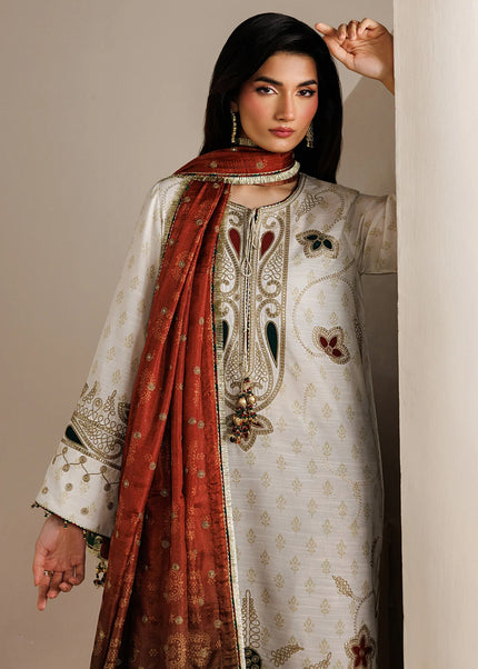 Jazmin | Embroidered Raw Silk UR-7085