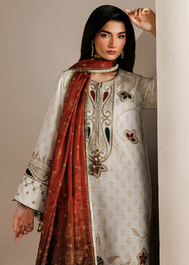 Jazmin | Embroidered Raw Silk UR-7085
