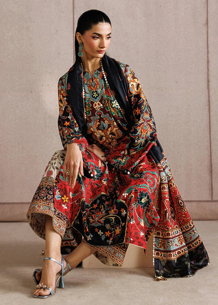 Jazmin | Embroidered Raw Silk UR-7083