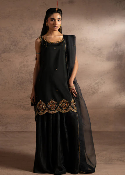 Farrukhzia | Fareesha - Black Zardosi