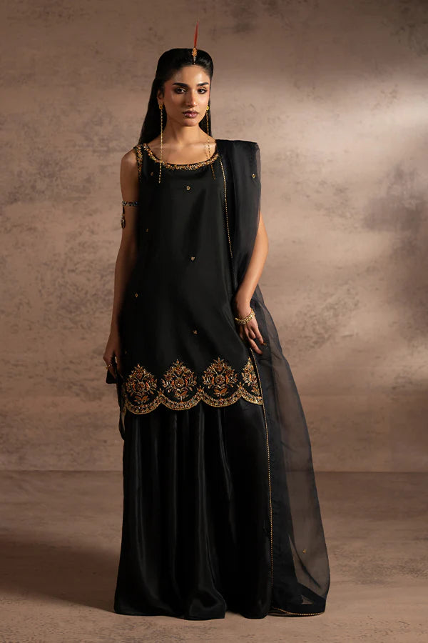 Farrukhzia | Fareesha - Black Zardosi