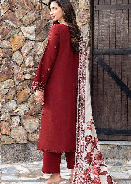 Farasha | Eminence Khaddar F/W '25 - Claret