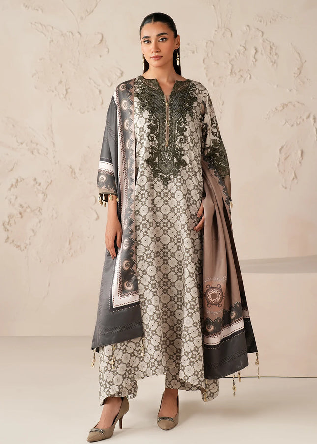 Baroque | Embroidered Printed Viscose UF-4302