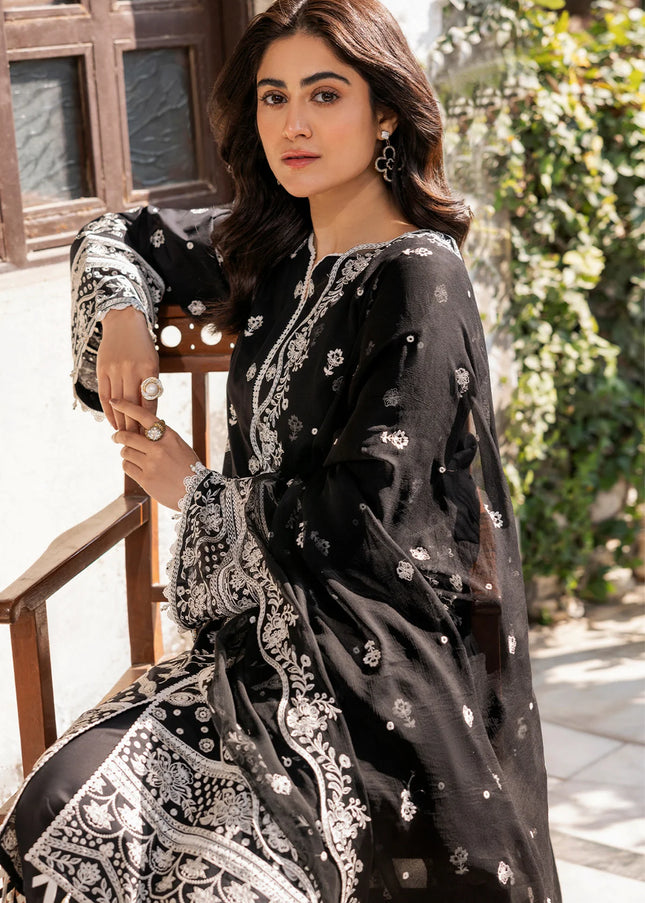 Farasha | Summer Weaves Embroidered Lawn'25 - Midnight Glow