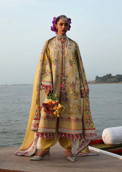 Hussain Rehar | Luxury Lawn '26 - Ochre